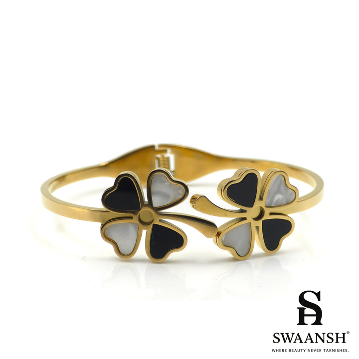 Duo Bloom Bracelet – Twin Floral Hearts