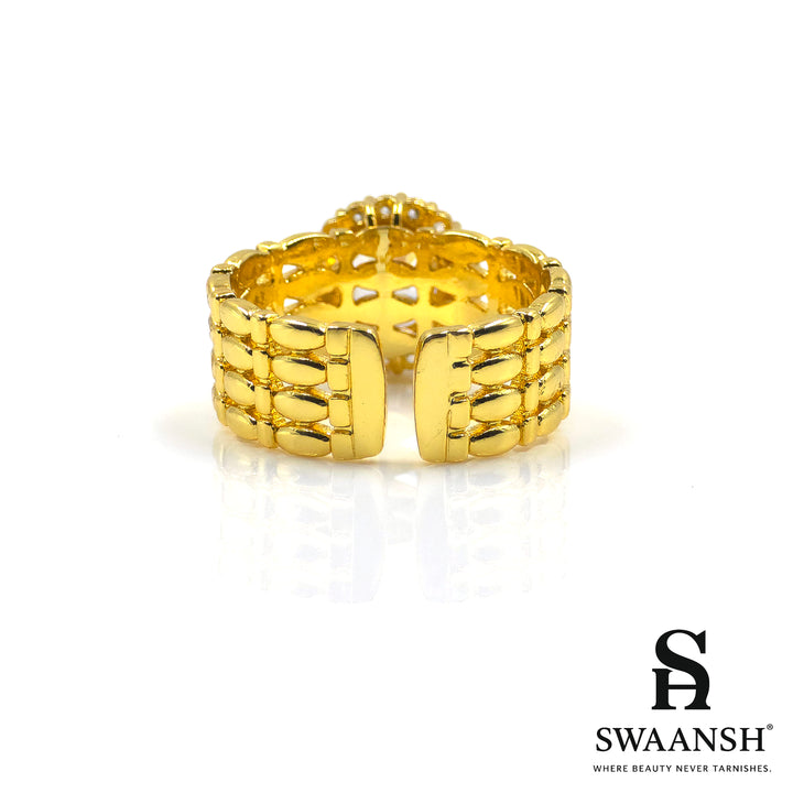 The Majestic Solitaire Ring | Anti-Tarnish Luxury Shine